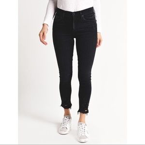 AGOLDE Sophie Distressed Skinny Crop Jean